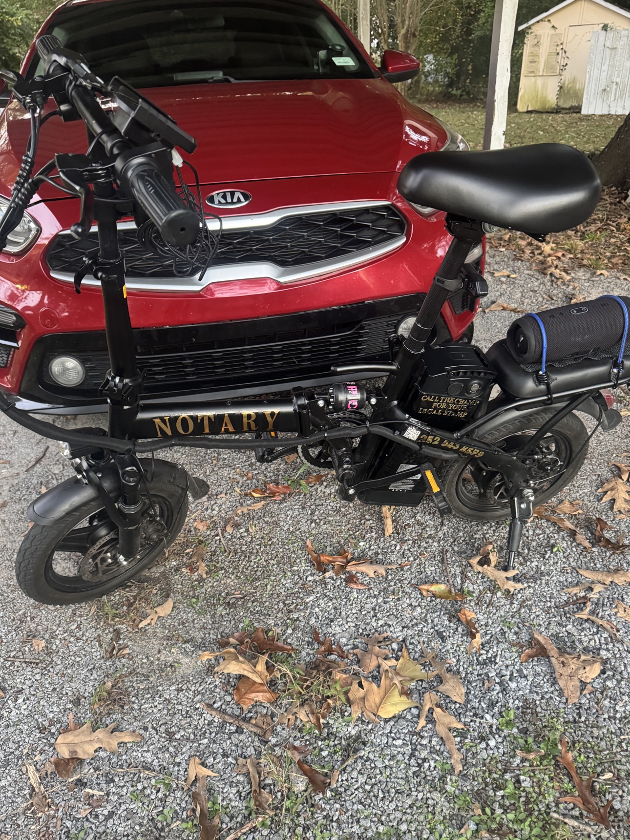 The Champ's e-bike — Graham's Notary side